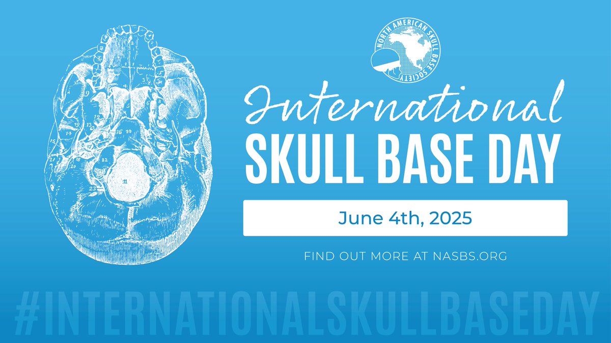 🎉 Tomorrow is International Skull Base Day! 🧠🌍
We will share special messages from our members on what skull base surgery means to them and their patients.
  🗓️June 4
 🚨Don’t miss it!
Join the celebration and share how you're recognizing the day!