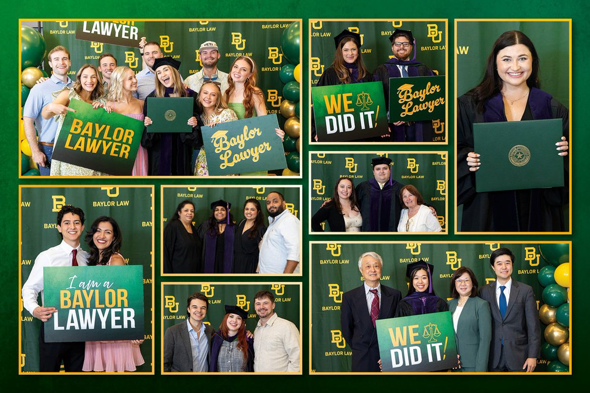 Congrats again to the Spring 2025 Baylor Law School graduating class! Stay connected with us through the Baylor Law Alumni Association for news, networking, &amp; more. View photos from the commencement reception and ceremony at ow.ly/P6QQ50W3LsI and ow.ly/7Afv50W3LsJ