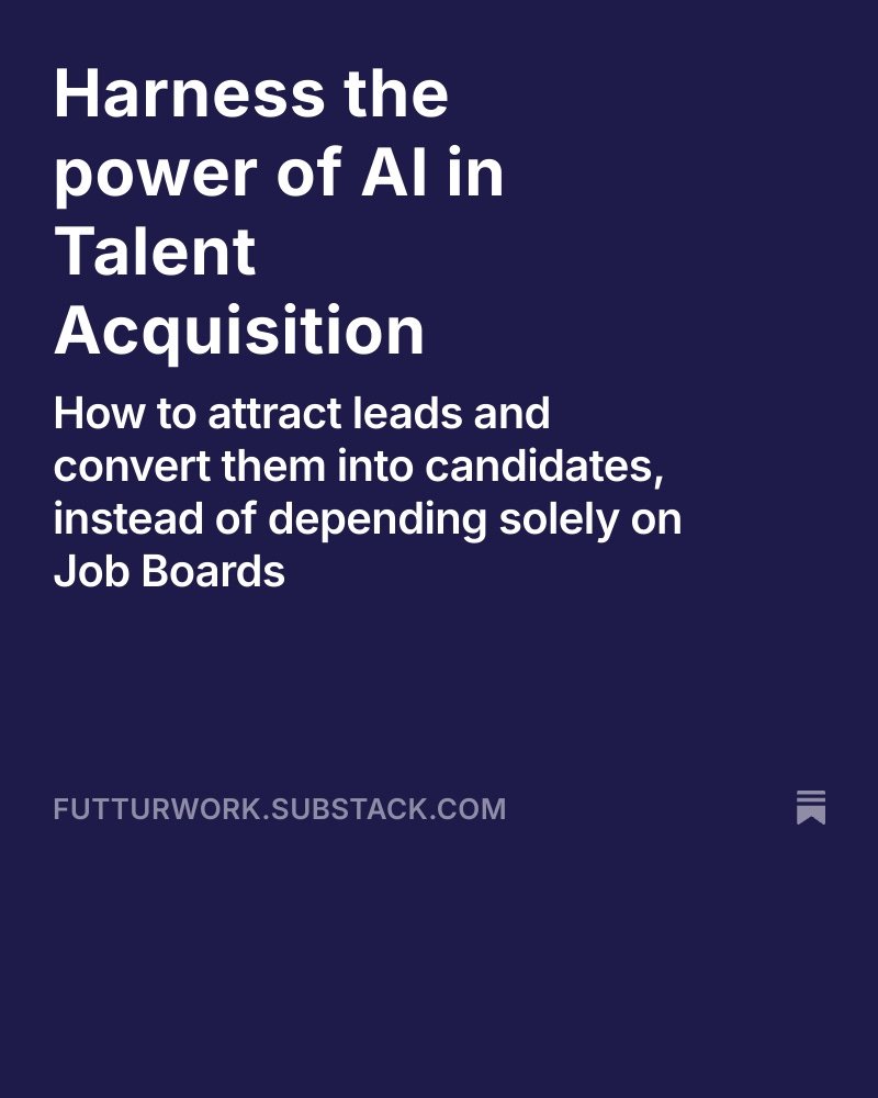 css97's tweet photo. New article on how to harness the power of AI in Talent Acquisition
https://t.co/p7SNHuxq0p https://t.co/Vr3UC8gYti