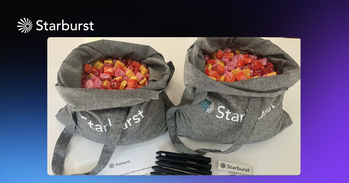 This is how @StarburstData shows up: thoughtful, creative, and always willing to go the extra mile. When a group of curious kids sent us a sweet request, our team made sure the response was even sweeter. 🍭 Proud to be part of a company that brings joy and authenticity to