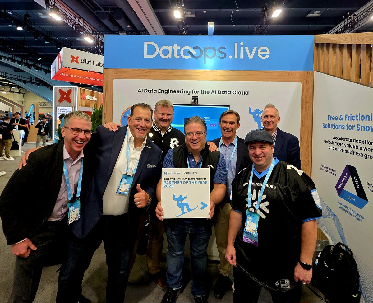 jmarchese's tweet image. #DataOpsLive is the #Snowflake Observability Partner of the Year! 

Another win for the @DataOpslive team!

Here is a blog on our &quot;Comprehensive Observability&quot; Solution we have created with @DQLABSAI dataops.live/blog/data-conf…