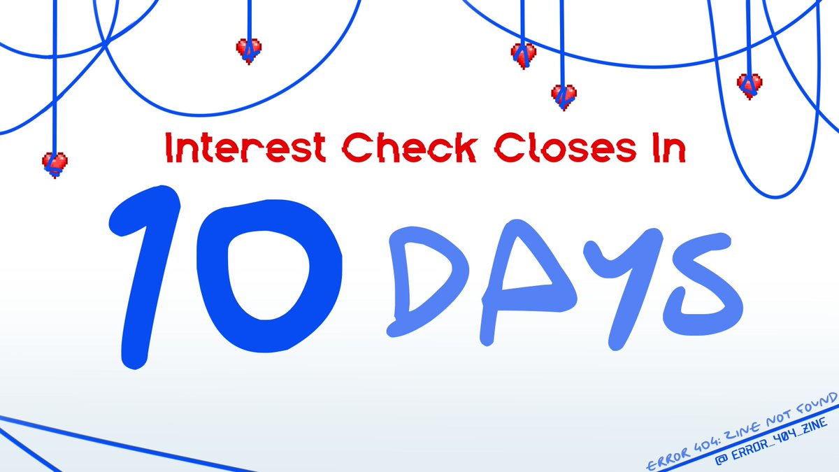 ⚠️ ❕ 10 Days Left ❕ ⚠️ 

Our Interest Check closes on June 13th . Be sure to let us know your thoughts before then!
🔗 forms.gle/k2b52t26jbN6Zz…
