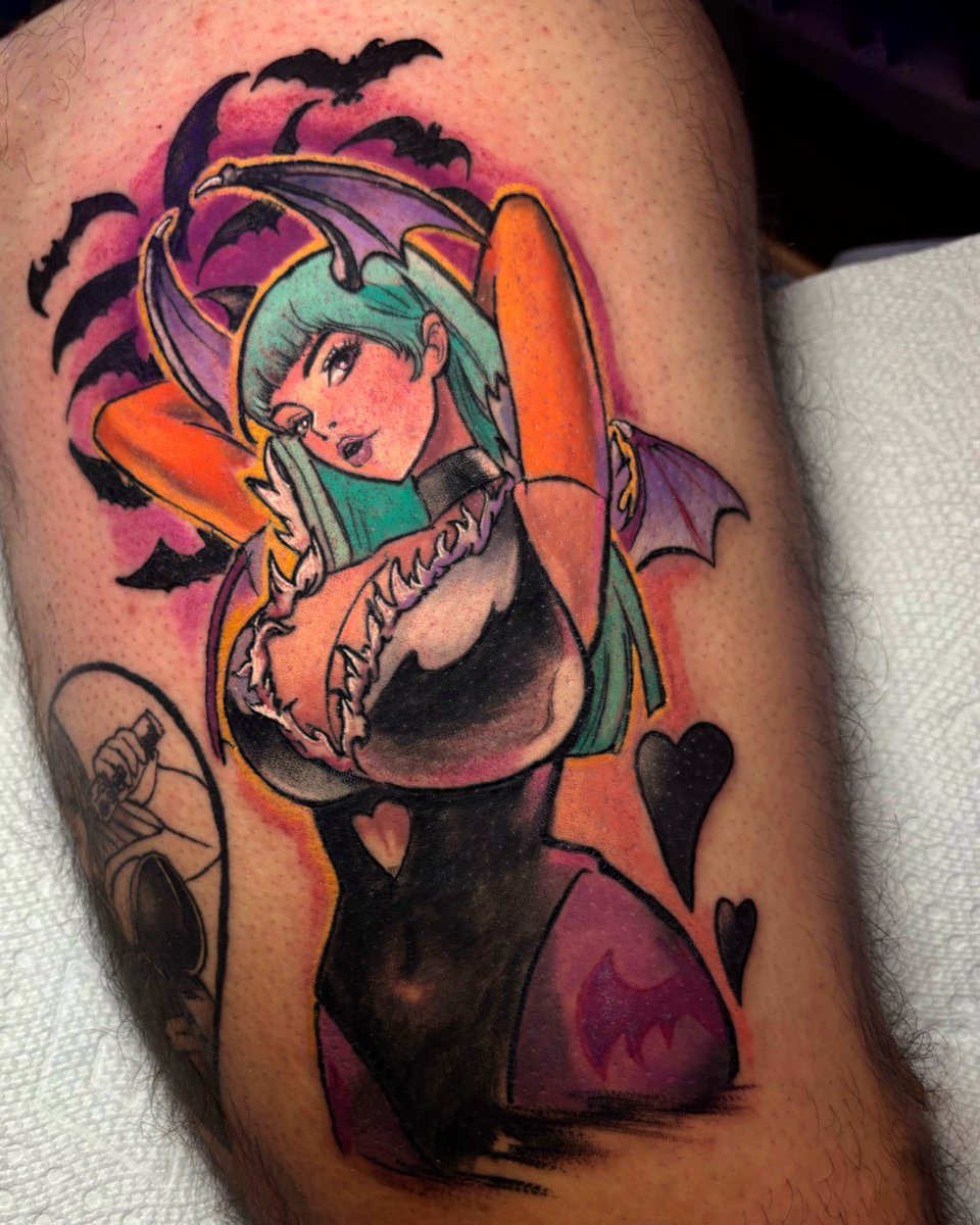 LunchboxFOX's tweet photo. 💜Morrigan from Darkstalkers 🦇 https://t.co/XgRGSKj5vl
