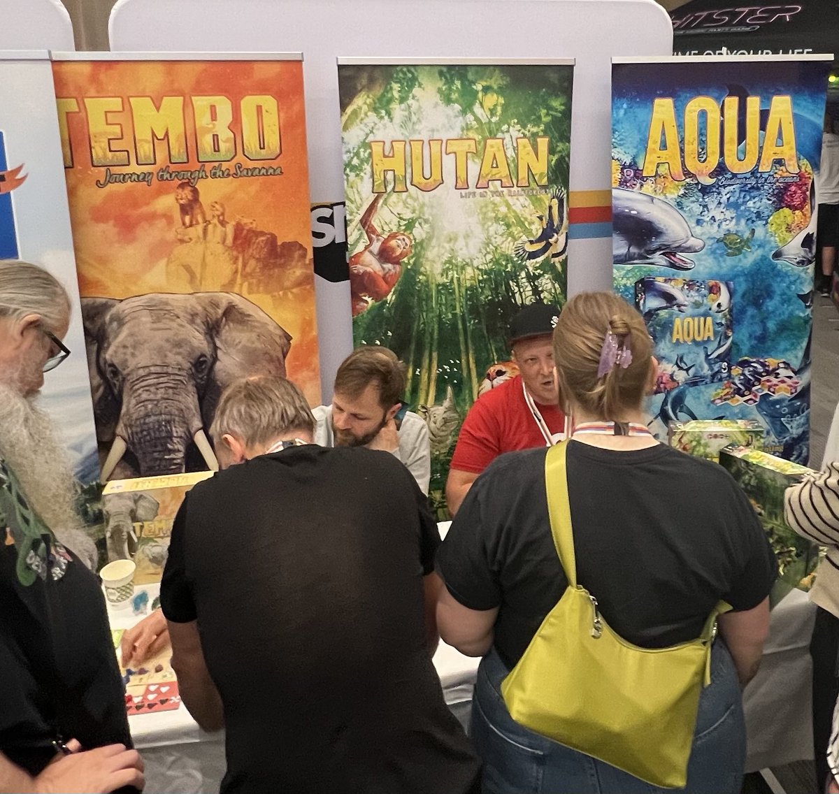 Big thanks to our amazing partners, Asmodee Nordics, for letting us participate in their annual retailer day.

So great to talk with so many new and old friends and showcase AQUA and HUTAN. If you look “closely” you’ll see a peek at the last game in the trilogy 😉 #boardgames