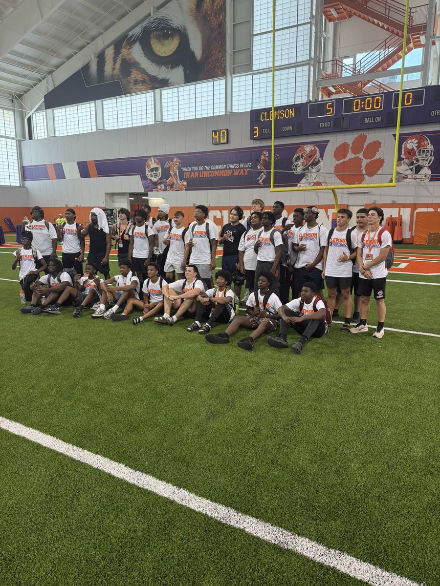 Thank you Clemson for a great camp