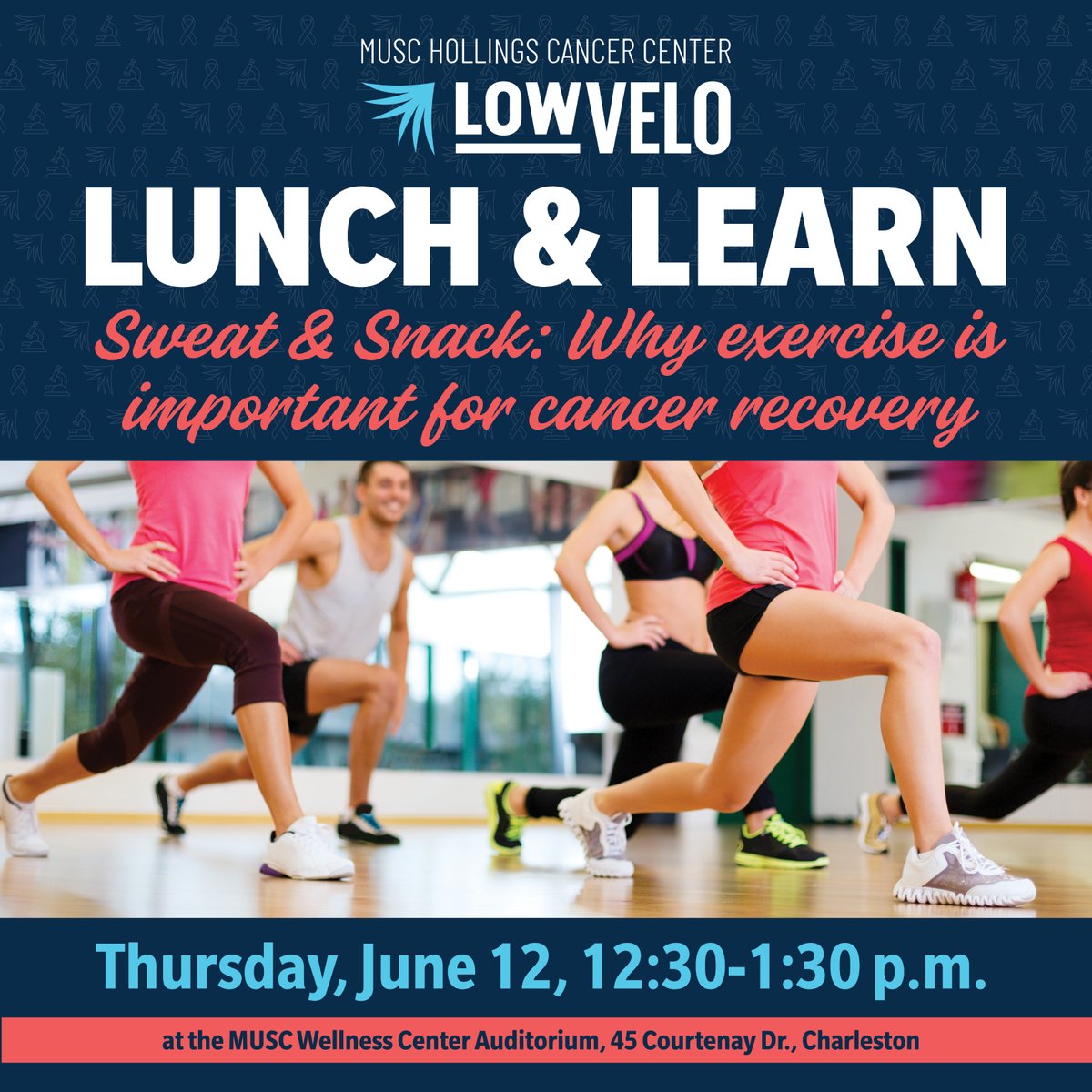 Join us next Thursday for an empowering and informative session on the importance of exercise in cancer recovery. FREE lunch for the first 40 registrants. Register: bit.ly/3HnVdqA