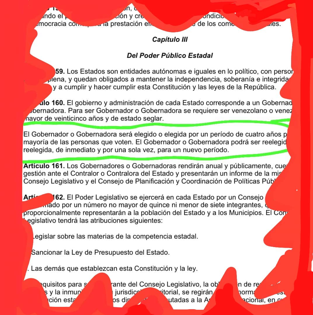 Pregunto sin ser abogado: Si la Constitución dice que los gobernadores duran 4 años en funciones, ¿Por qué los que tomaron posesión en diciembre 2021 y enero 2022 no siguen en sus cargos hasta completar su período?
¿Estaremos en presencia de una nueva violación a la Carta Magna?