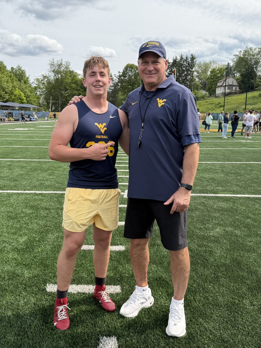 Thanks <a href="/WVUfootball/">West Virginia Football</a> for a great camp experience. Learned a lot and will be coming back in the upcoming years!
<a href="/CoachZAlley/">Coach Zac Alley</a> 
<a href="/RichRod_WVU1/">Rich Rodriguez</a>