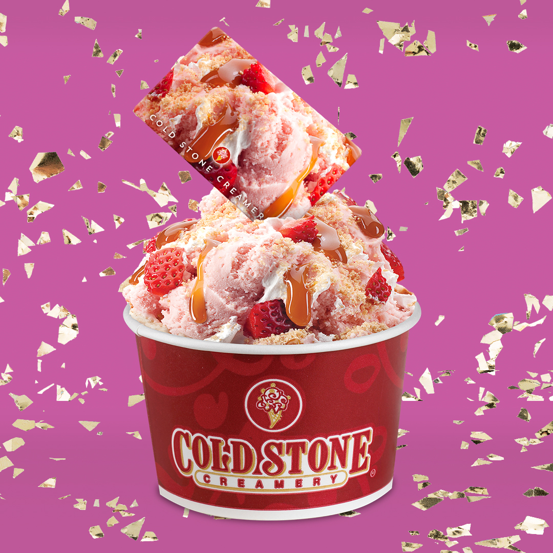 Celebrate Dads &amp; Grads with the sweetest deal around!🍦🎉 For every $25 in gift cards purchased on ColdStoneCreamery.com, get a ✨$5 BONUS✨ eCard*!

*Offer available online only from 5/1/25-6/30/25 while supplies last. $5 BONUS eCard valid 5/1/25-8/31/25 only. Additional