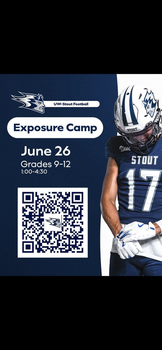 Ben27Howard's tweet image. Thank you @UWStoutFootball for the invite! @KyleRiggott @Luke_Fish99 #RISE #STORM
