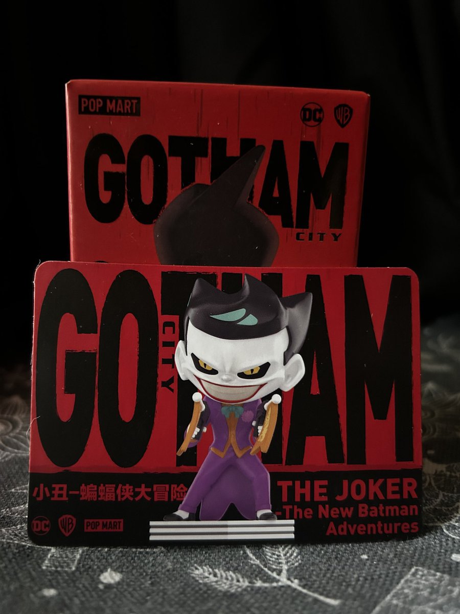 rouxcart's tweet photo. ▸ wts | lfb | help rt | ph

popmart gotham city joker the new batman adventures

- PHP 600 (550 if PAYO)
- sealed foil

mop: gcash
mod: sdd | j&amp;t https://t.co/co39bnMhTy