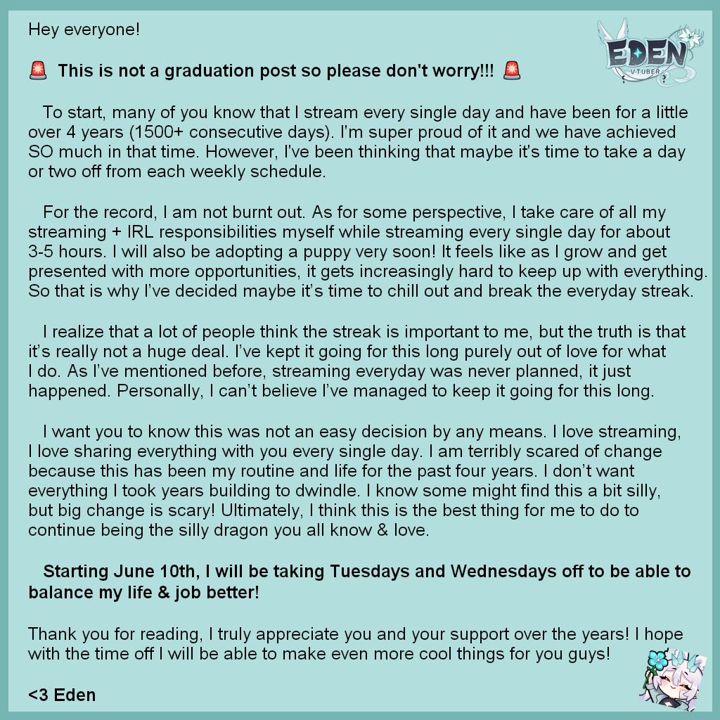 a lil bit of an important announcement for people who watch my streams 🩵