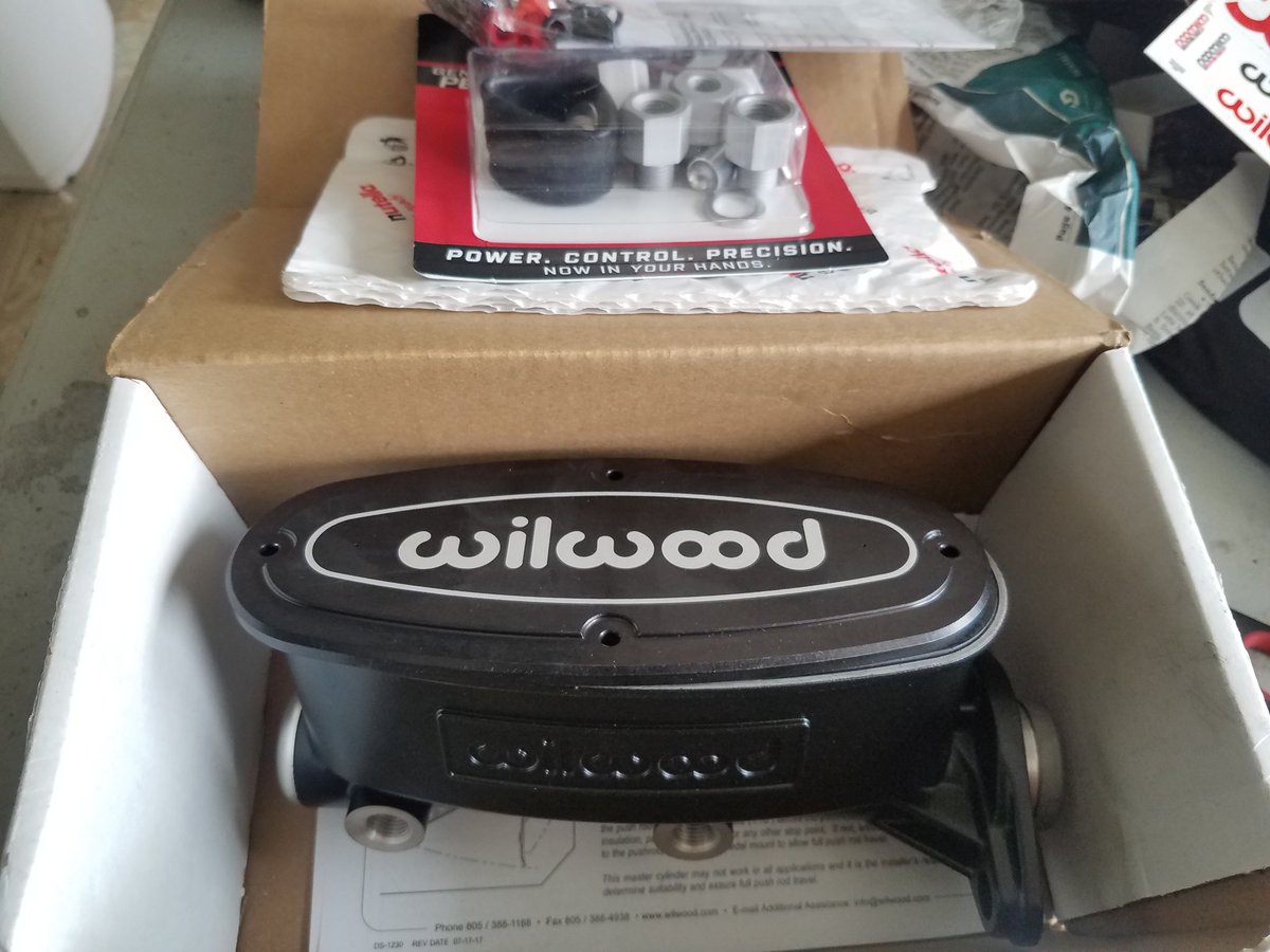 Ah yes, the cure to my brake failure, i didn't buy another cheap $50 aftermarket one, oh no, i went straight to the best one thats used in race cars! I got lucky i had some brakes left but the pedal going to the floor just to stop isn't right, i know the master failed :P