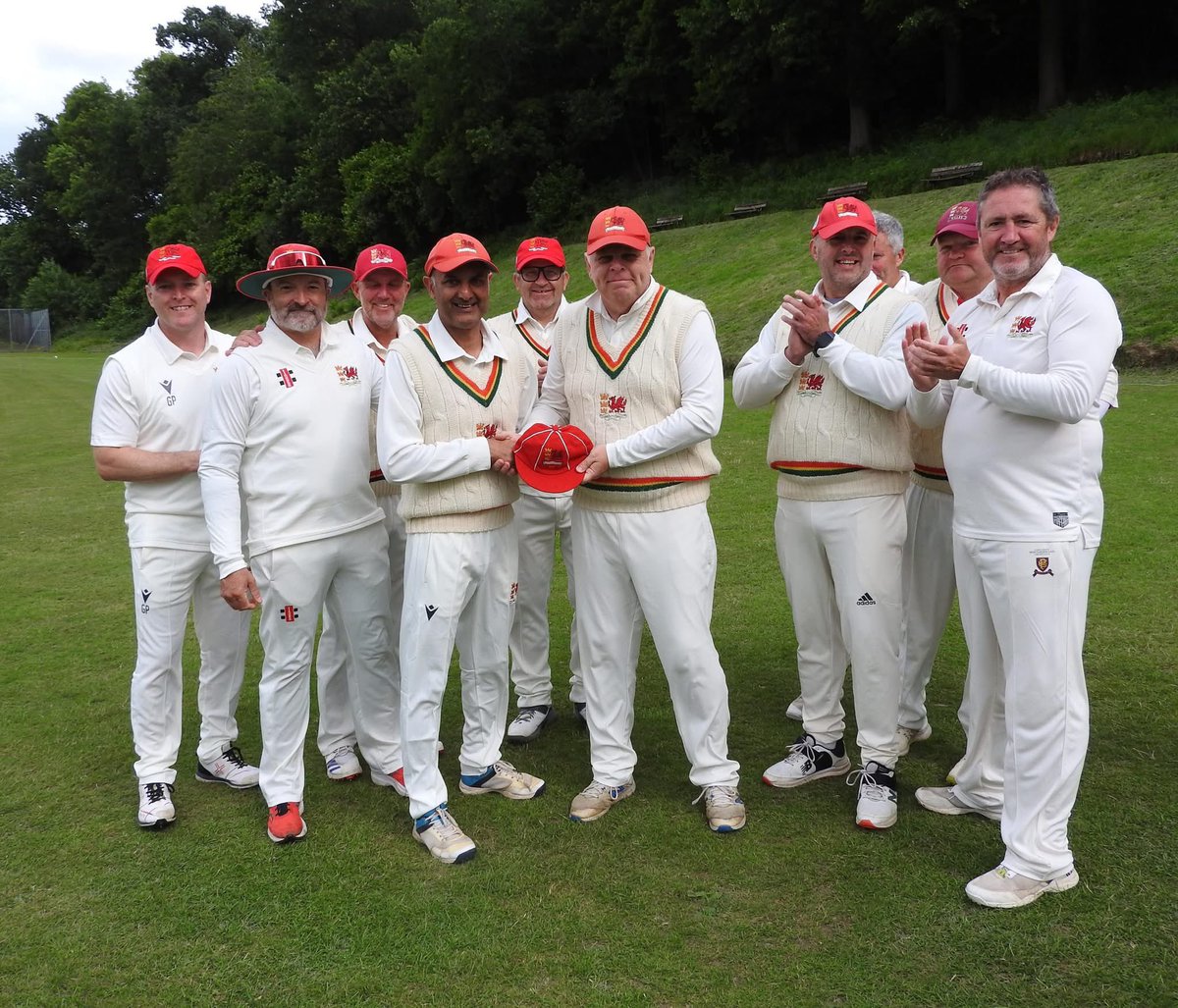 Congratulations to Keri Chahal who received his 50th appearance cap today at Builth Wells where our 3XI continued their unbeaten start to the season with a 29 run win over Warwickshire 3XI