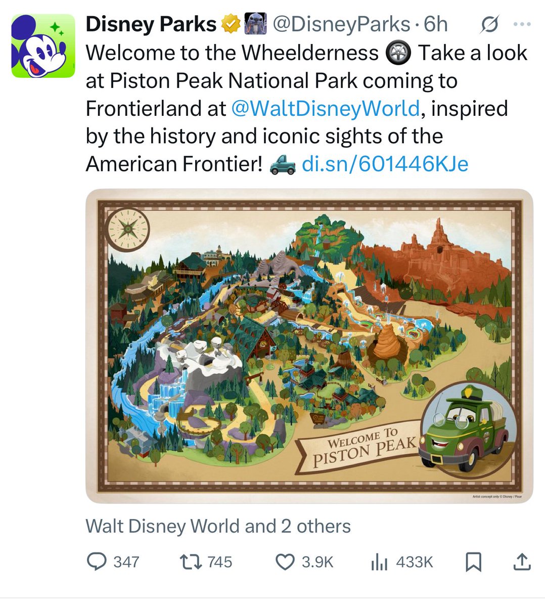 433,000 views

3,900 likes

Less than 1%

Numbers talk

<a href="/DisneyParks/">Disney Parks</a> #saveMagicKingdom