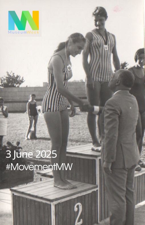 Türkiye Tarihinde Yahudi Sporcular" sergisinden Miryam Behar Türk Milli Takımı yüzücülerinden / From the exibition of "Jewish Athletes in Turkish History" Miryam Behar swimming for Turkish National team #movementMW ##museumweek #MW2025