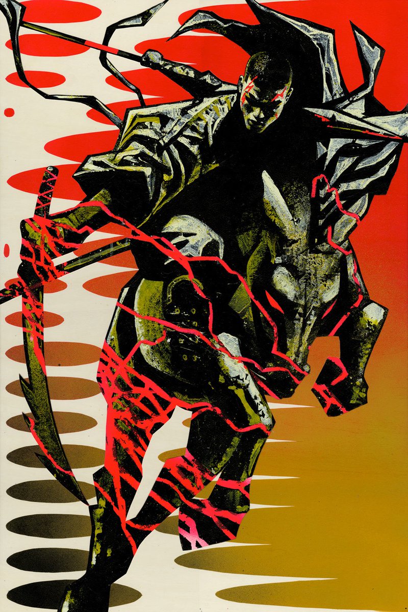 galang43's tweet image. WARHORSE ⚡️⚡️⚡️
24 x 36”, Acrylic on Watercolor Paper on Board, 2025.