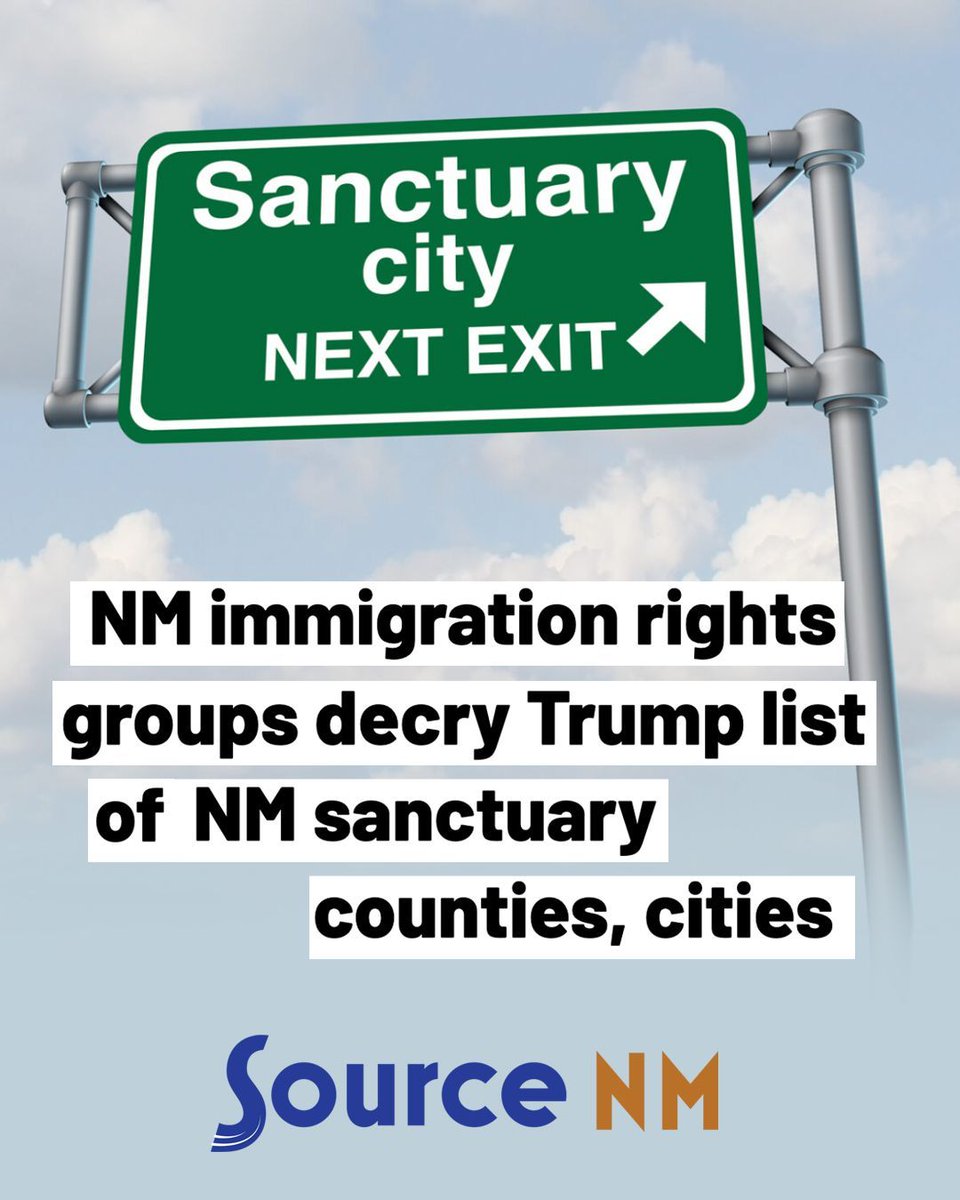 New Mexico Immigrant Law Center (NMILC) (@nmilc) on Twitter photo Of the 33 counties in NM, 23 have been listed by the Homeland Security as "sanctuary jurisdictions," which the department said "are deliberately and shamefully obstructing the enforcement of federal immigration laws endangering American communities."
tinyurl.com/nm-sanctuaries Of the 33 counties in NM, 23 have been listed by the Homeland Security as "sanctuary jurisdictions," which the department said "are deliberately and shamefully obstructing the enforcement of federal immigration laws endangering American communities."
tinyurl.com/nm-sanctuaries