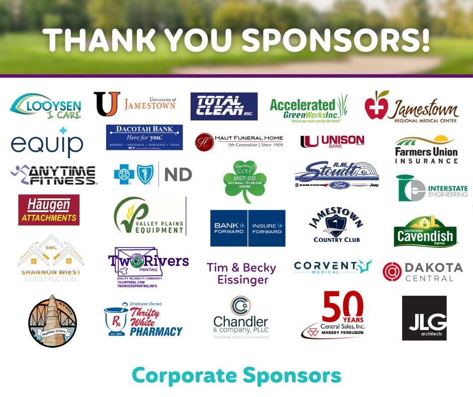 A heartfelt THANK YOU to our incredible Corporate Sponsors of the 43rd Annual Anne Carlsen Golf Tournament!🏌️‍♂️⛳ 
Your generosity helps us turn every swing into stronger support for children and young adults on the path to independence. 💜