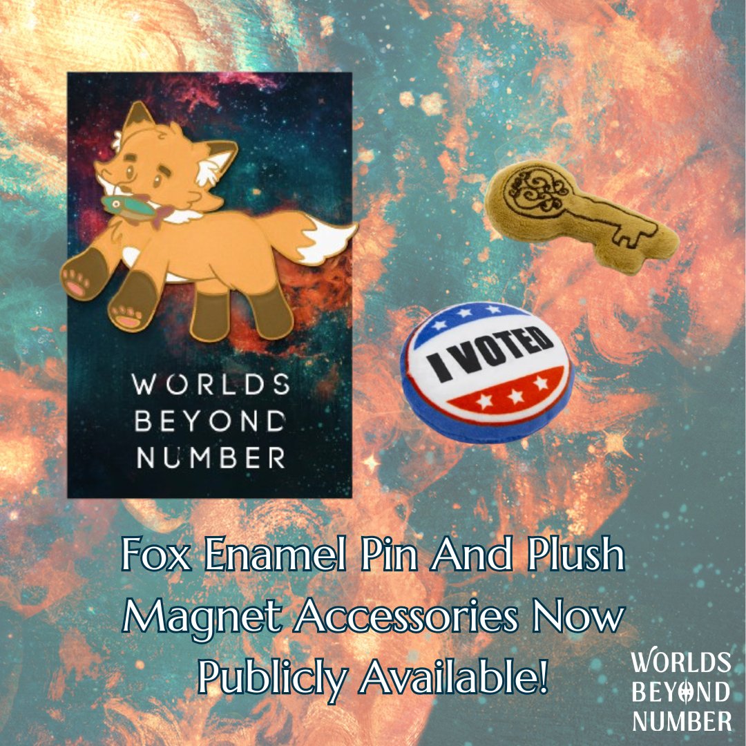 ICYMI, the Fox enamel pin and plush magnetic accessories are now publicly available for sale!   

store.dftba.com/collections/wo…