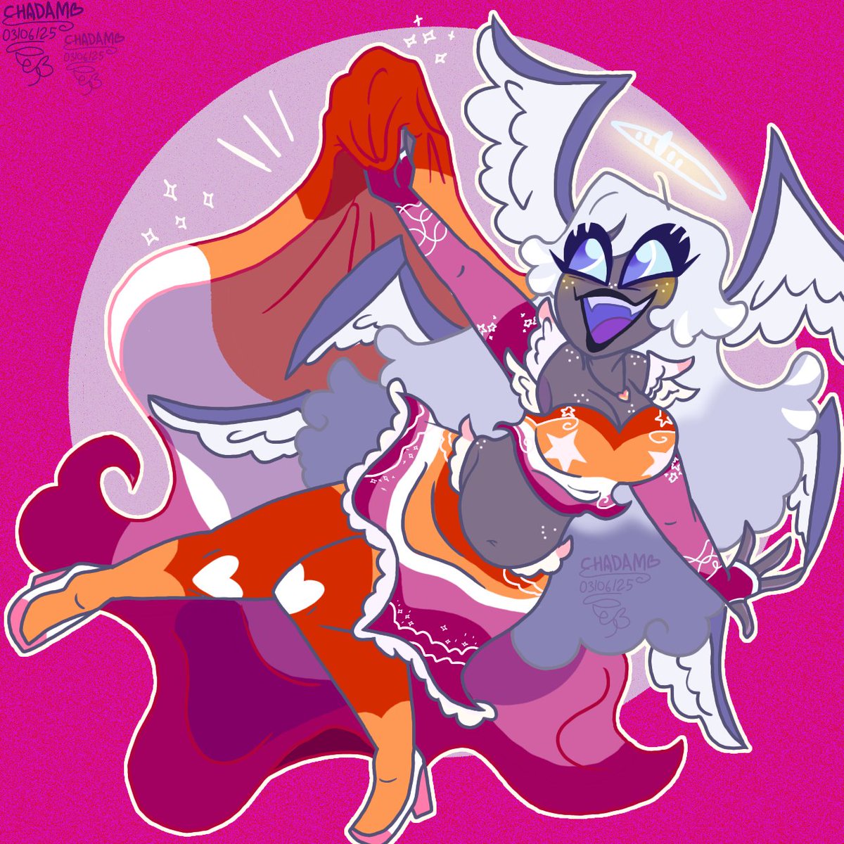 Emily lesbian pride! 🌈💗

#HazbinHotelEmily #HazbinHotelFanart #hazbinhotel #pride