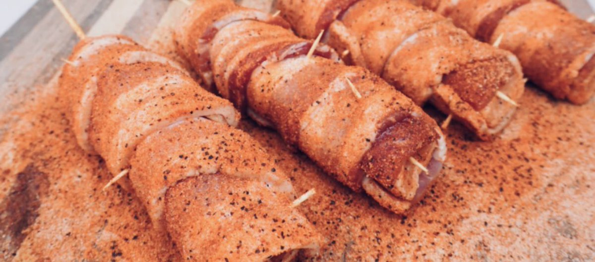 FullRackDiveBBQ's tweet image. Super Regionals call for Super Specials, so we’re introducing BELLY Pops.
Pork BELLY skewers wrapped in bacon, smoked to perfection. $7 per stick, $30 if you order 5 sticks.
Hogs up big this weekend!
Call/Text your order at:
479-409-8492
Email:
fullrackdive@gmail.com