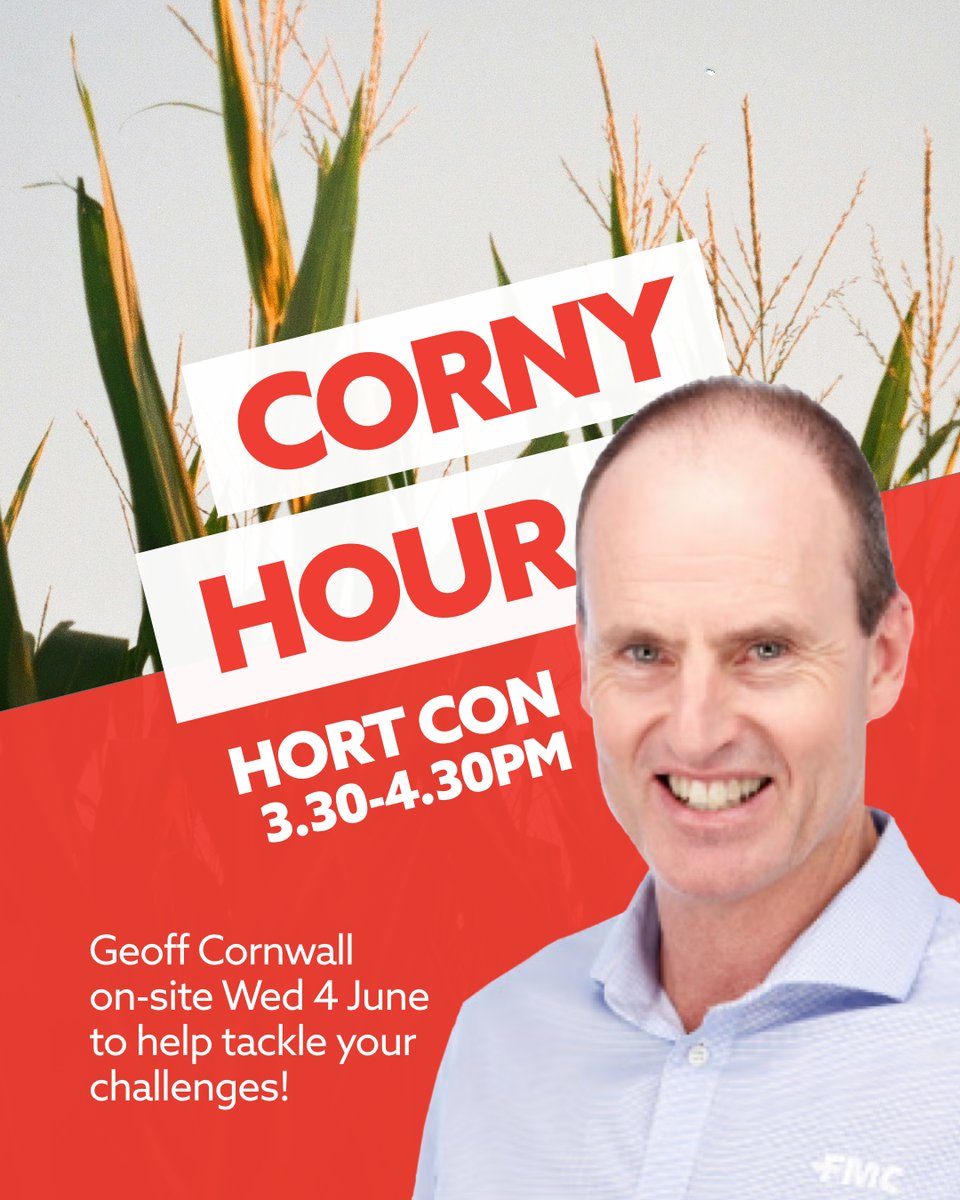 Swing by FMC stand 312–317 to chat with Geoff Cornwell, FMC’s Product Development Manager and insecticide specialist. He’ll be on site today, Wednesday the 4th of June from 3.30-4.30pm. With over 30 years of experience solving development challenges across Australasia, Geoff’s