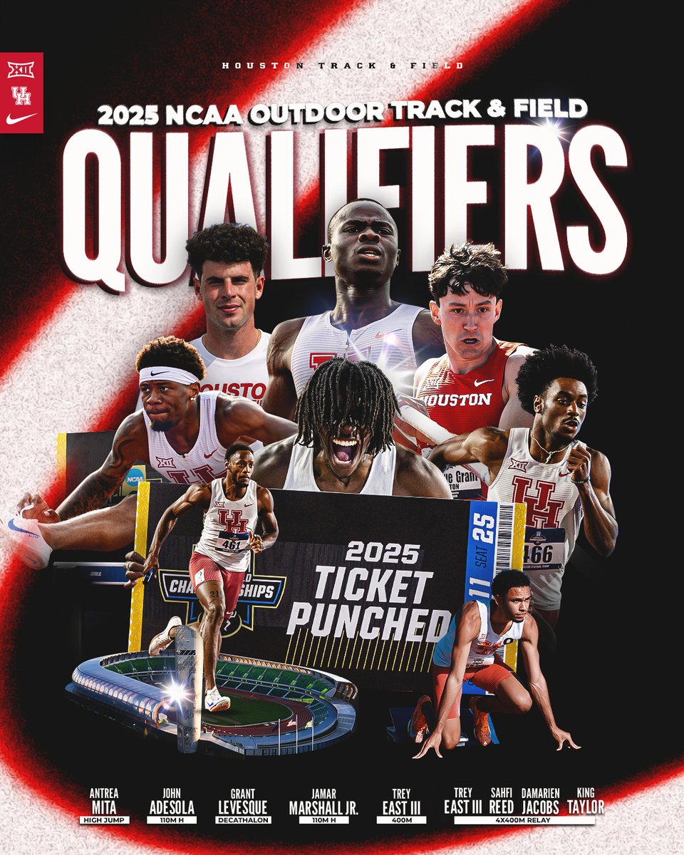 Eugene Bound 🎟️✈️

Ready to take the stage at Hayward Field from June 11-14!

#HTownSpeedCity x #GoCoogs