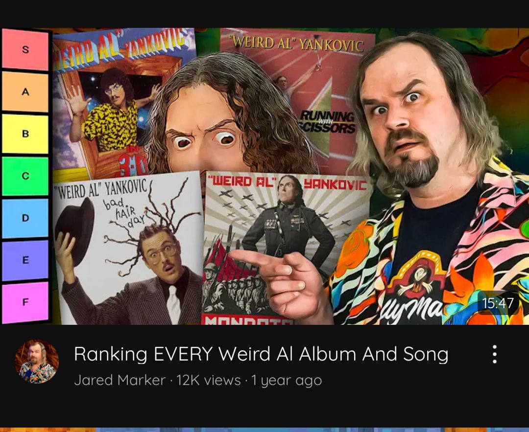 another case of me being too scared to watch a ranking, because every album should be A or S