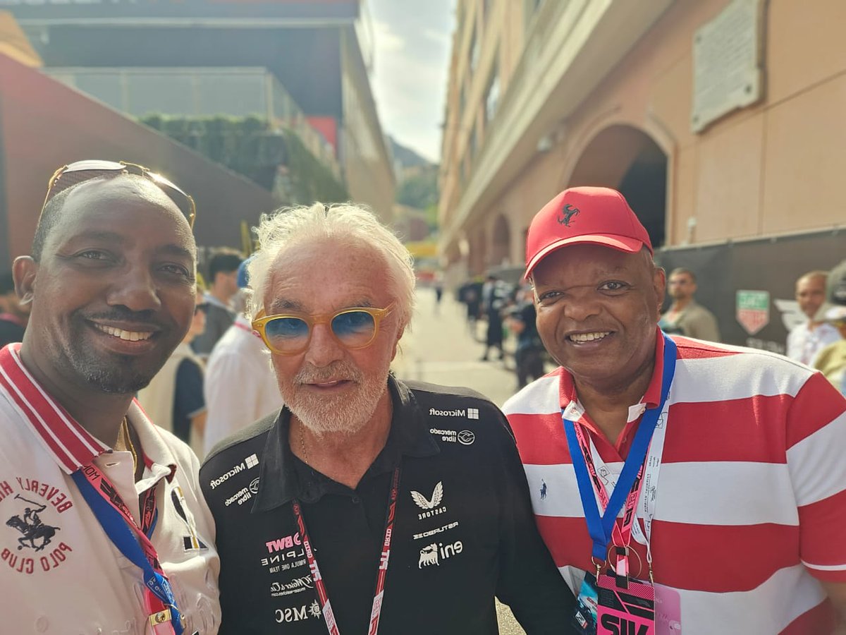 emmkatto's tweet photo. In Monaco for the 2025 GP with close associate Bidna and @AlpineF1Team exec adviser, Flavio Briatore, one hell of a great guy to be around. Until next time... #Emka #EmmanuelKatto #MonacoGP #alpinef1 https://t.co/fJqJL20HQ0
