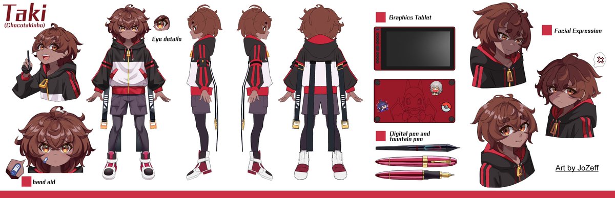 OC

Taki(Chocotakinho) 🎮🖊️🍫

This is my first time making a reference sheet. I made some minor updates to my OC, Taki, and this is the result.