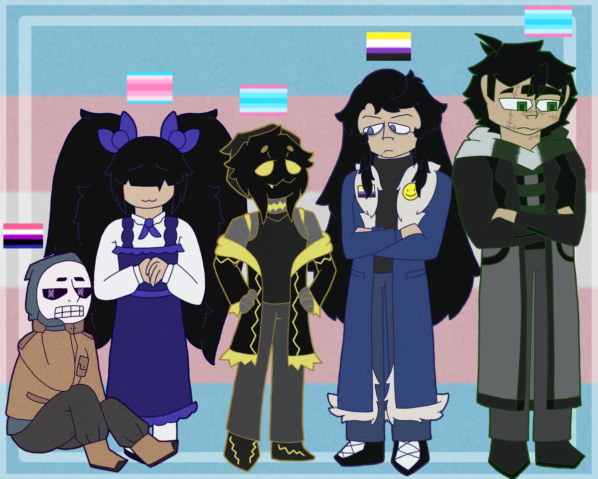 1969Avi's tweet photo. #art #drawing #digitalart #creepypasta #slenderverse #marblehornets #Skully #Eyelesslulu #lucyGreatfeild #BloodyPainter #HelenOtis #ThePuppeteer #JonathanBlake #Homicidalliu #liusatsujin #pridemonth
Pride month-trans
gay male is next https://t.co/W79NRUP8sG
