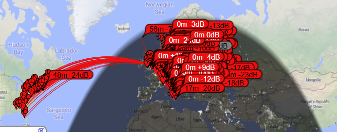 M0NPT's tweet image. Nice to see the #MagicBand 6m band open #hamr