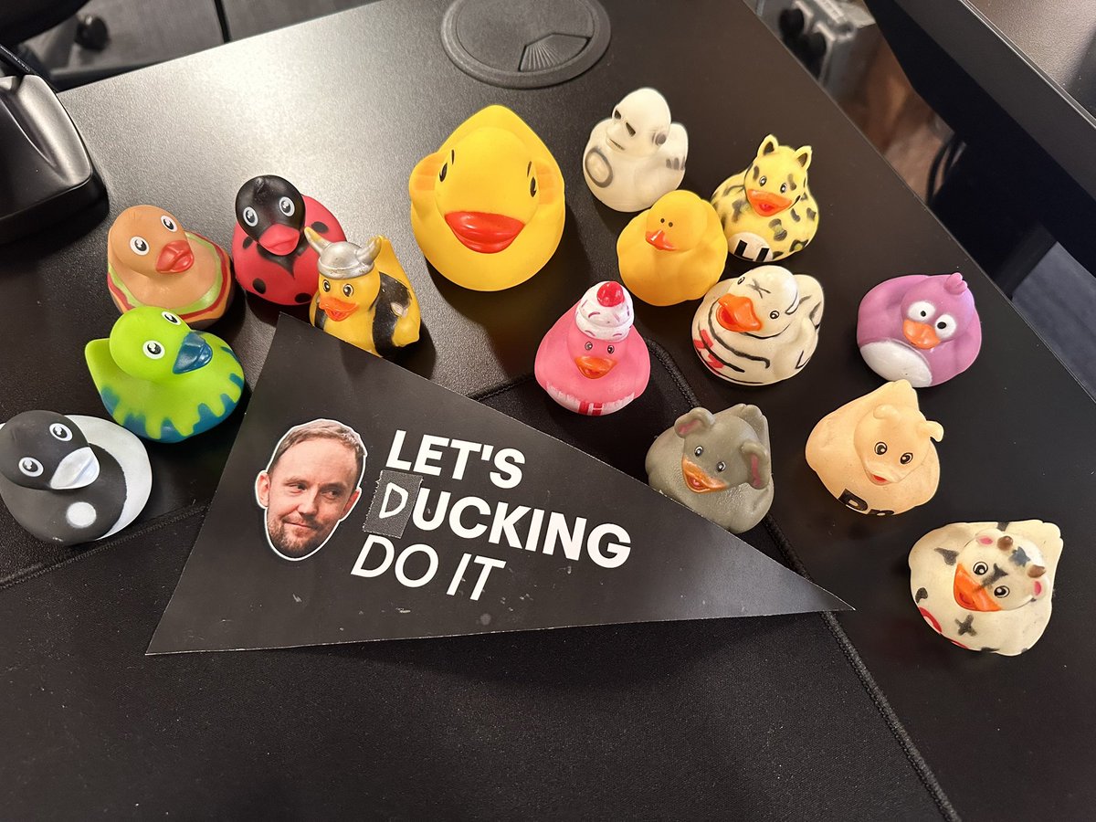 In case you needed it … here’s some motivation ft. My army of desk ducks 🦆