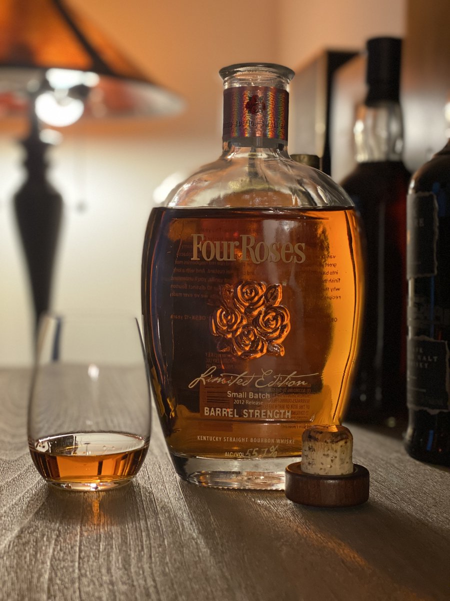 Big birthday coming up. Gonna celebrate by popping the top on a special whiskey every night for a week. Let's start with a bourbon:   the elegantly complex Four Roses Limited Small Batch 2012 release. One of the highest ratings I ever gave a bourbon. Cheers friends