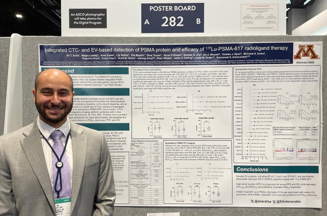 Emmanuel Antonarakis (@eantonarakis) on Twitter photo Congratulations <a href="/aliarafaa/">Ali Arafa</a> on developing the first prognostic blood-based PROTEOMIC biomarker for 177Lu-PSMA-617 efficacy, presented at ASCO ‘25. <a href="/UMNCancer/">Masonic Cancer Center, University of Minnesota</a> <a href="/UMNews/">University of Minnesota</a> meetings.asco.org/abstracts-pres… Congratulations <a href="/aliarafaa/">Ali Arafa</a> on developing the first prognostic blood-based PROTEOMIC biomarker for 177Lu-PSMA-617 efficacy, presented at ASCO ‘25. <a href="/UMNCancer/">Masonic Cancer Center, University of Minnesota</a> <a href="/UMNews/">University of Minnesota</a> meetings.asco.org/abstracts-pres…