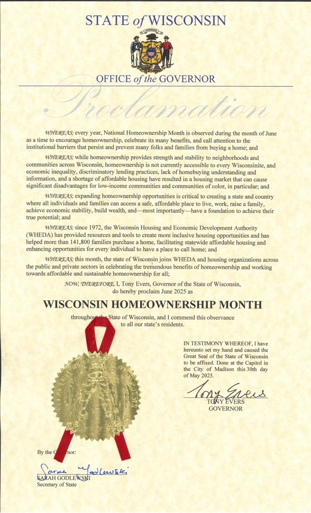 Wisconsin Housing & Economic Development Authority tweet media