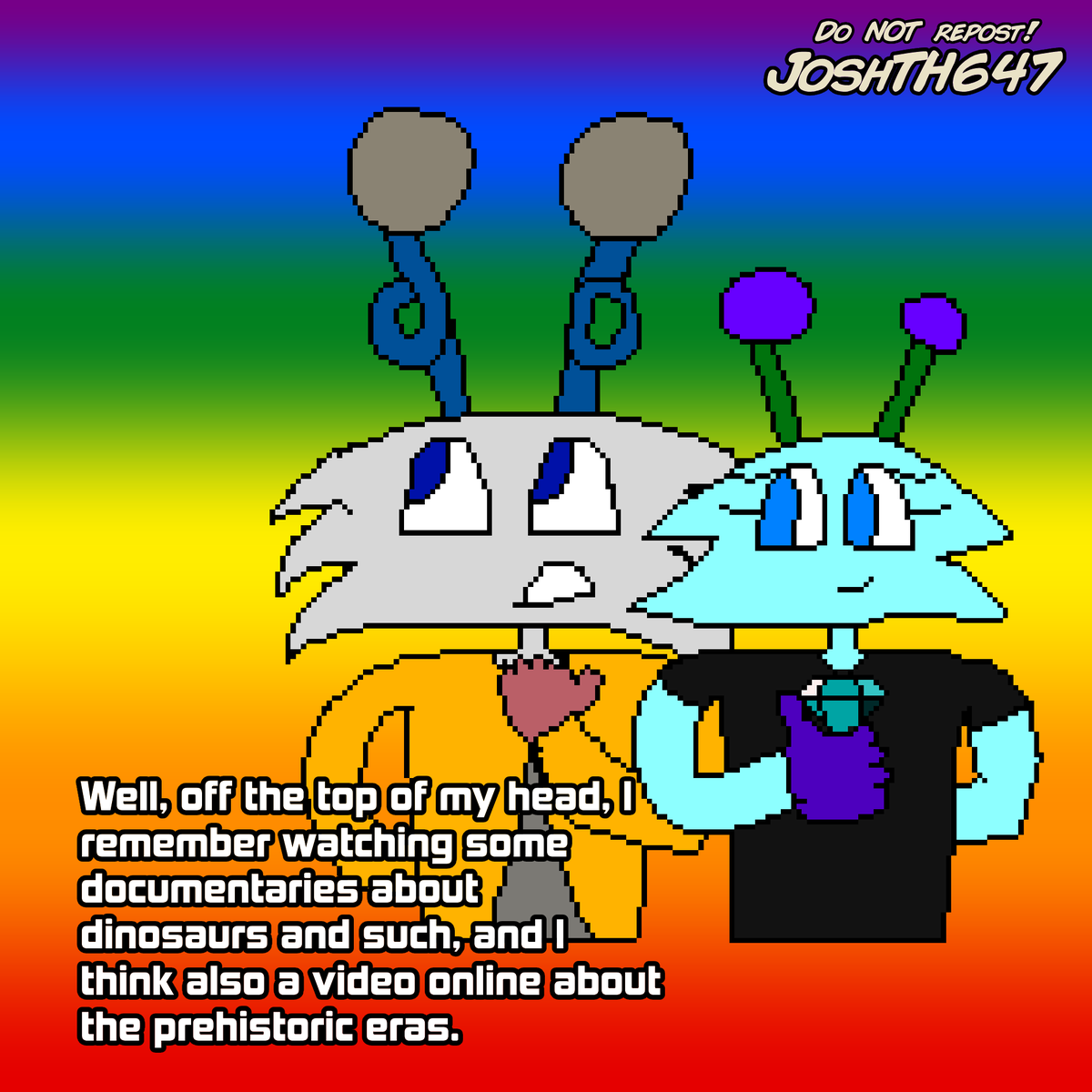 UnspiritedSoul's tweet photo. Danny Wind the Paleontology Student (Mini-Comic)
Crystalla LOVES to hear him yap.
#myoc #OC #ocart #ocartist #Crystalla #DannyWind #myart #myartwork #smallartist #doodles #comic https://t.co/olgrMymTP9