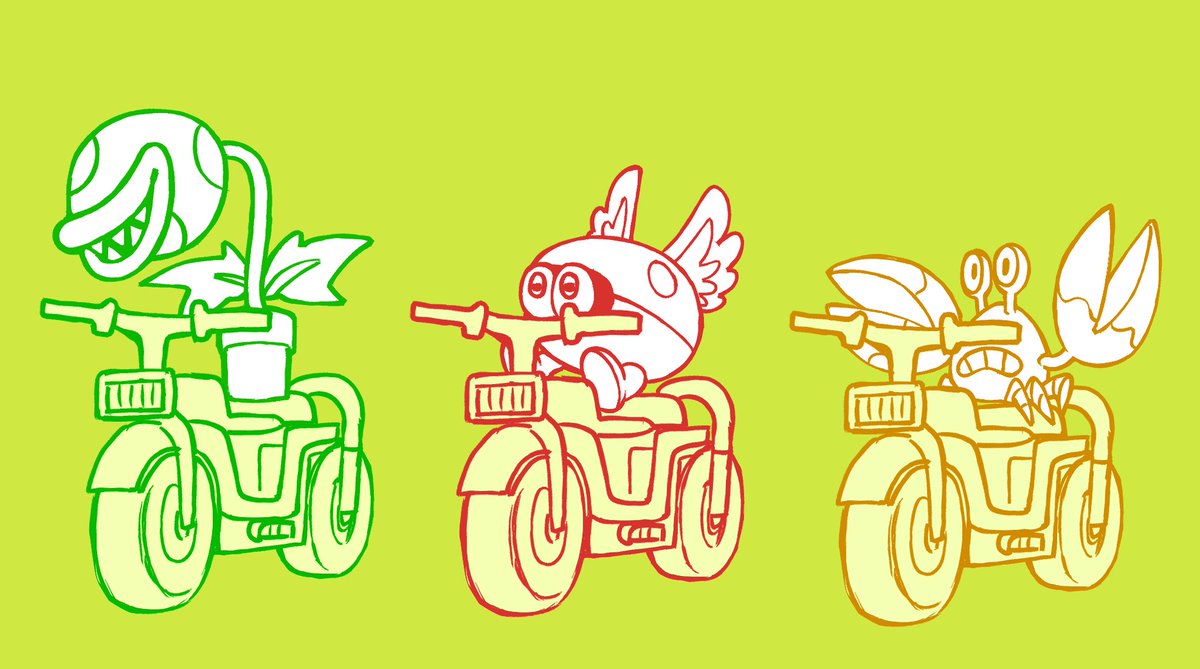 _reddyblue's tweet photo. more mario kart world! so many new costumes and creatures https://t.co/xB0A746fcS
