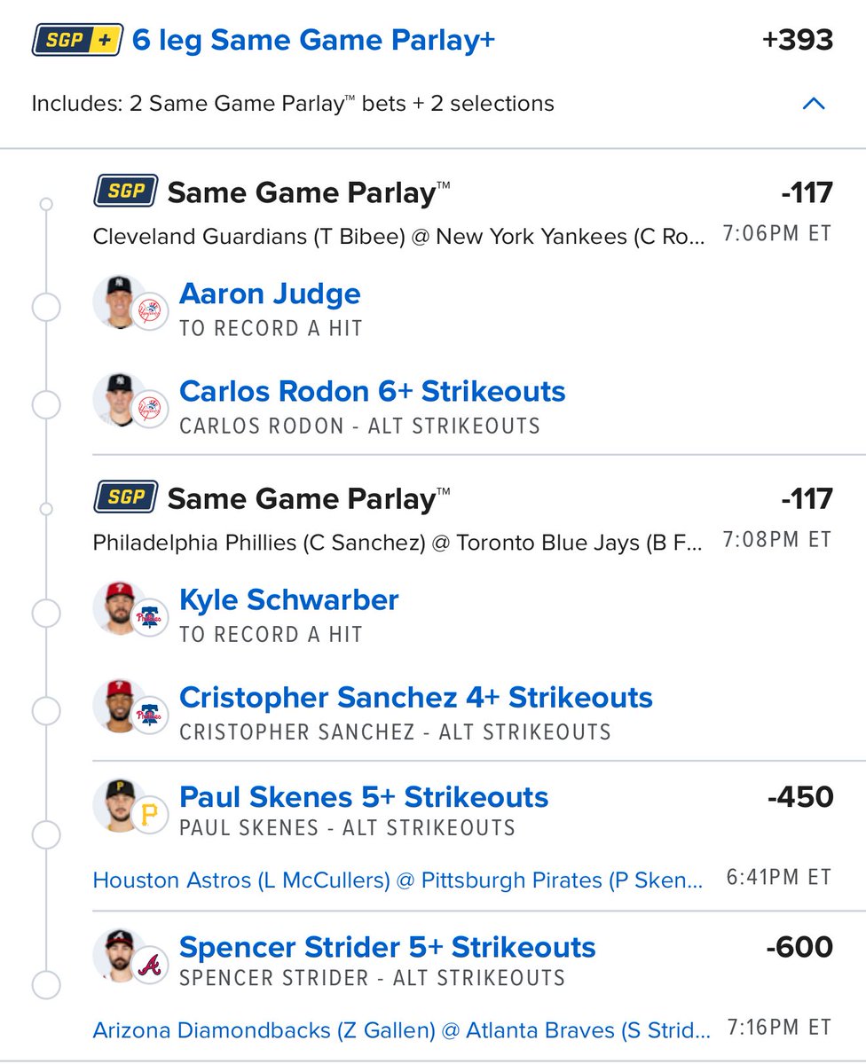 MLB PARLAY (+393) ⚾️🔥

<a href="/QuickPickBot/">QuickPick</a> 🤖
