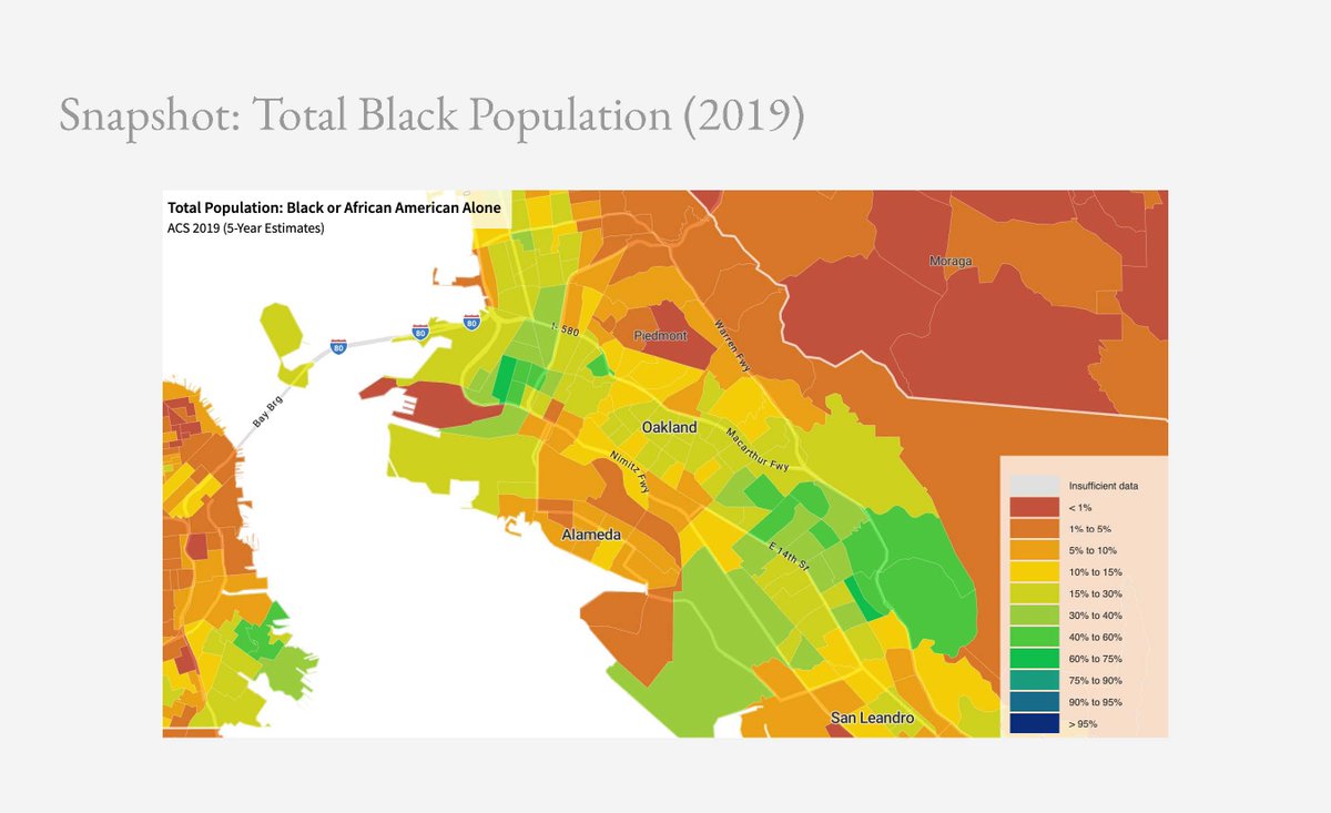 A reminder that the East Oakland hills are a long standing Black enclave. Don't let them tell you otherwise
