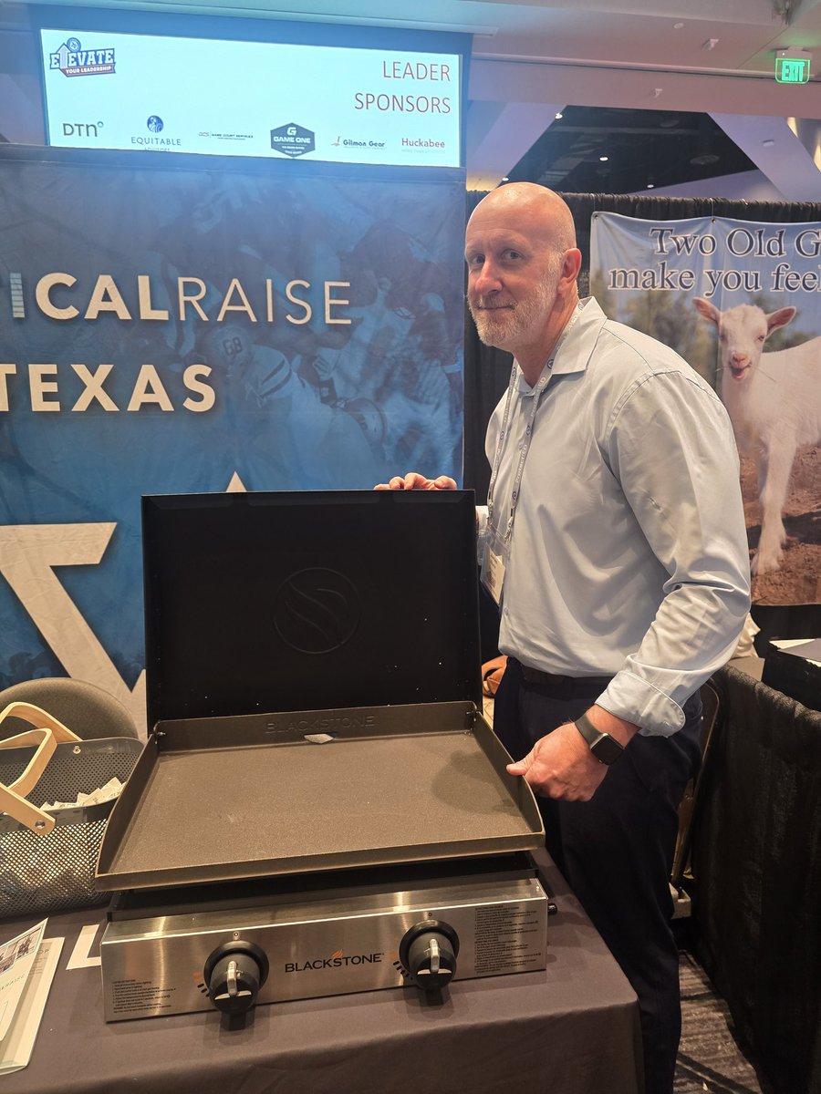 VRaiseElPasoTX's tweet image. 👏🙌 Congratulations to @JNunn_ADM‼️ He won a Blackstone Griddle given away in the @VerticalRaise raffle at #THSADA.