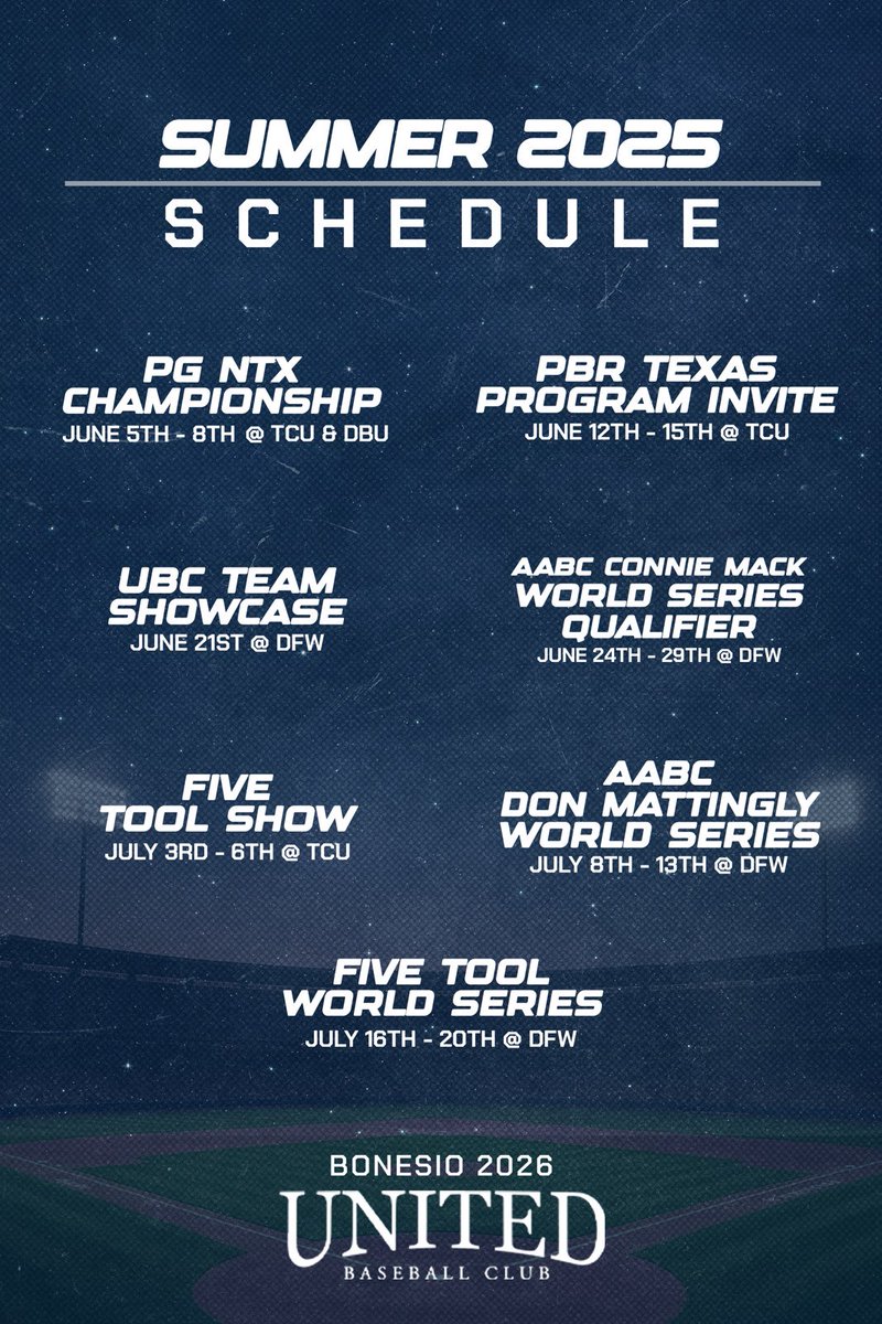 rlbonesio's tweet photo. Our 2026's kick off the summer this week. Should be an exciting group to follow! 

If you need any further information regarding the roster, feel free to reach out. https://t.co/sZ4sld8WV2