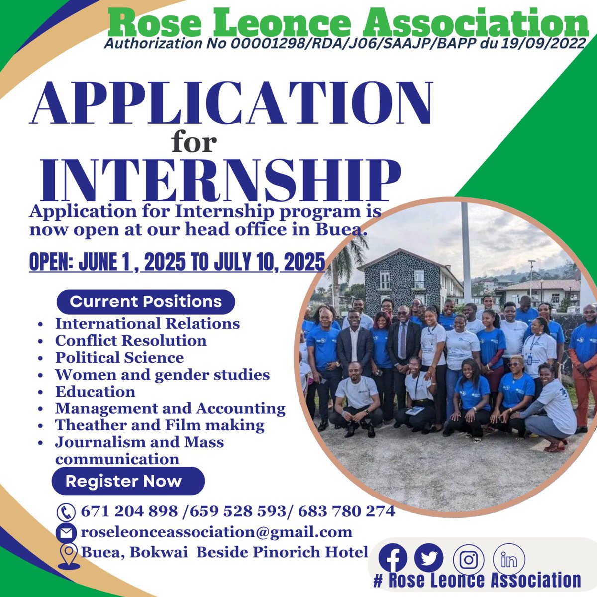 Roleonceassocn's tweet photo. Application for internship now open. https://t.co/kS0A7fDTgJ