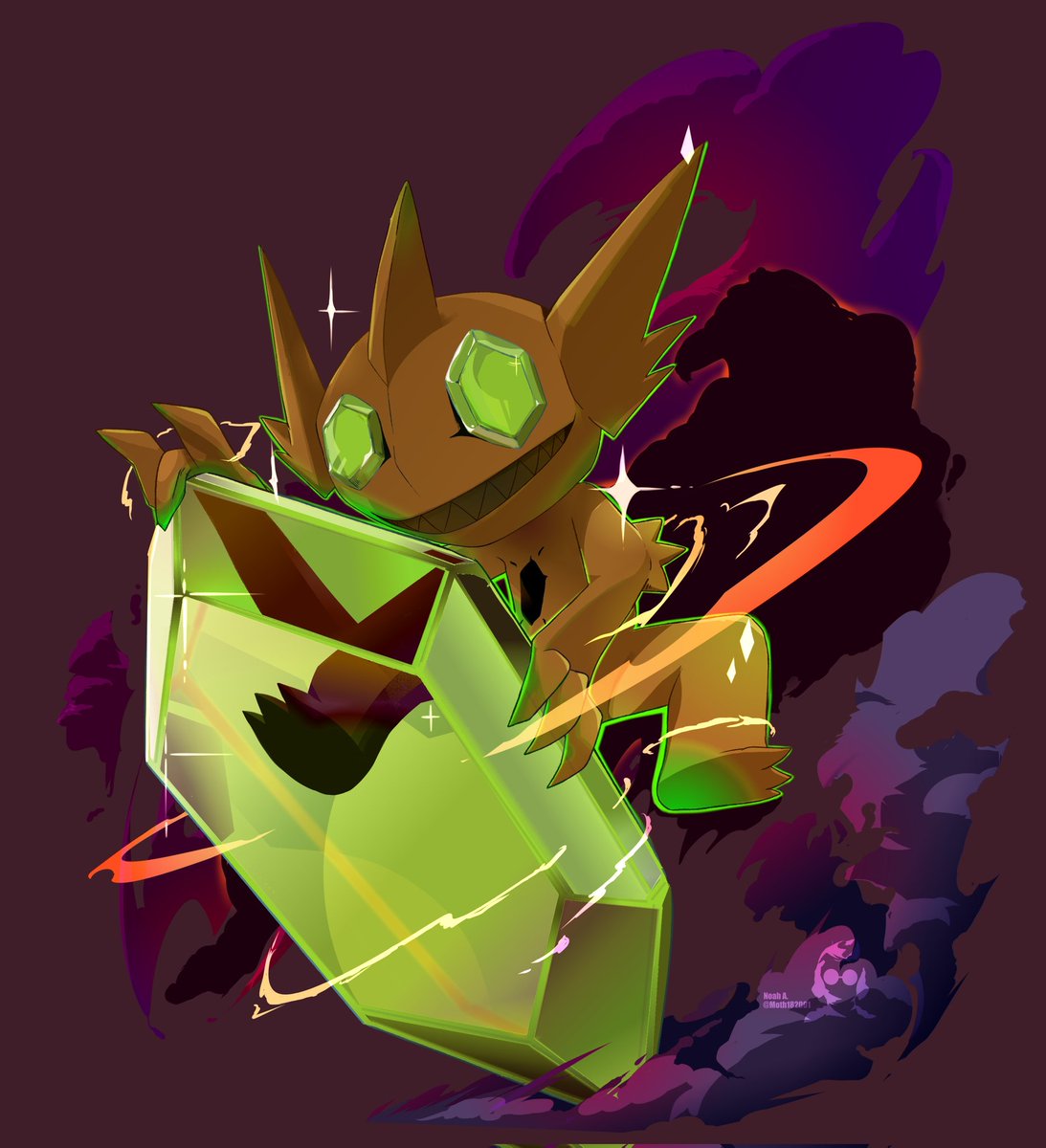 Oh yea I was actually able to draw again. 
Mega Sableye. Feel free to retweet and stuff..

#Pokémon #PokémonLegendsZA #Sableye #DoHashtagsEvenWork