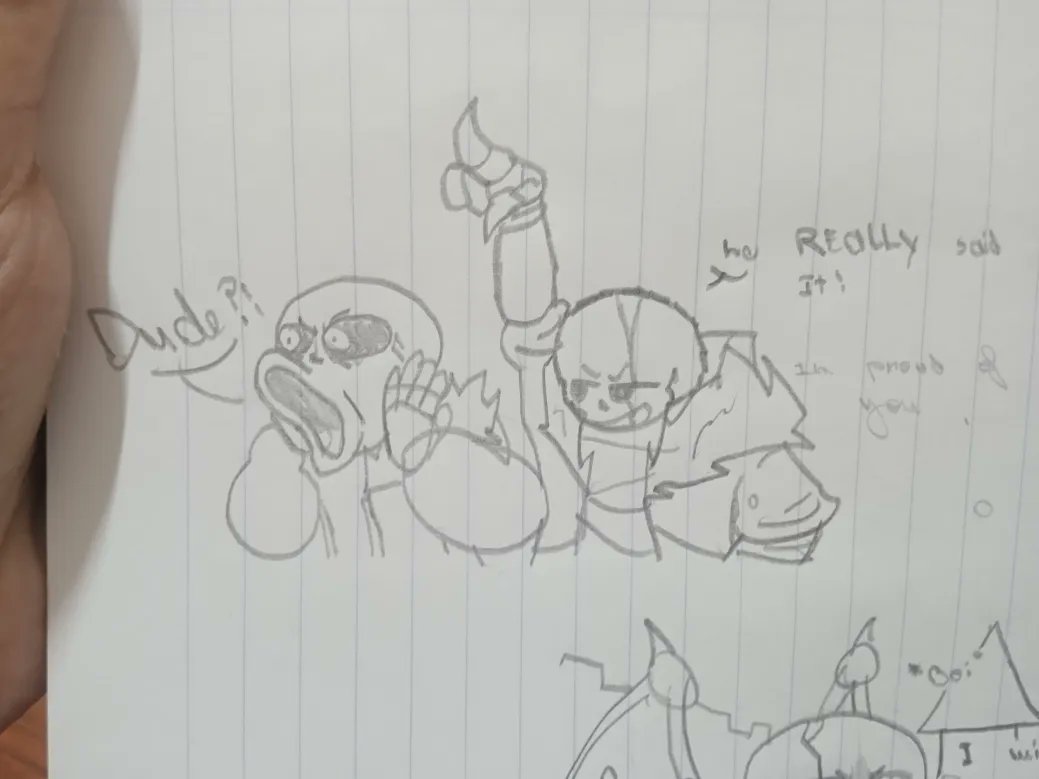 BachagamerX's tweet photo. someone said the N word GUYS LMFAO

die sans by @August_minner 

fate404 by @BachagamerX 

#undertale #undertaleau #undertalefanart https://t.co/X7Z0yqCt7H