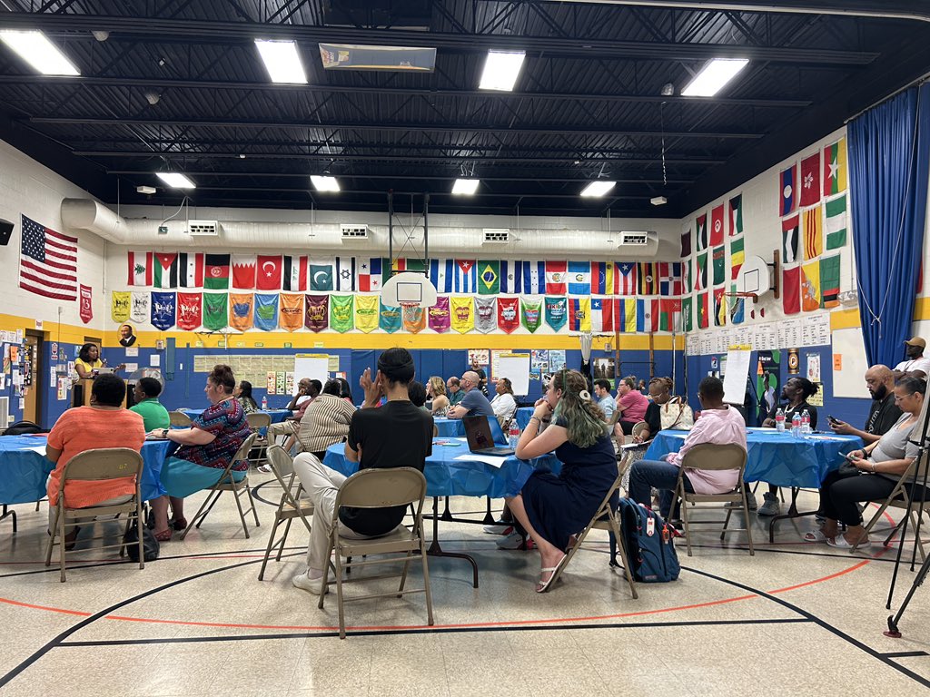 At the first “community conversation” that IPS is hosting to get public input on future of Indianapolis schools and the Indianapolis Local Education Alliance