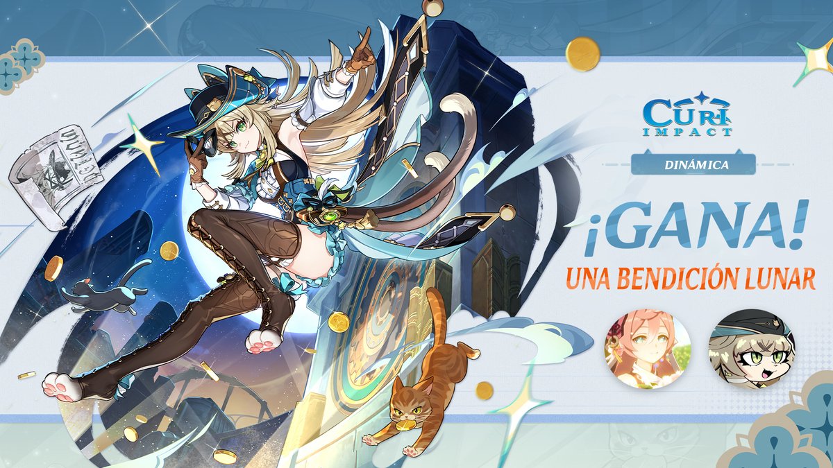 CuriImpact's tweet photo. ✨SORTEO DE BENDICIÓN LUNAR✨🐈

Requisitos sencillos✅ 

📷Seguir a:
⭐️@DqKeita
🐱@CuriImpact 
🔁RT A ESTE TWEET
🗨️ Comenta un Gif, imagen, meme o curi de tu personaje favorito 😸

Resultado el día 18 de Junio📢🐈
#CuriImpact #GenshinImpact #Sorteo #Dinamica https://t.co/4lSv1uA1XQ
