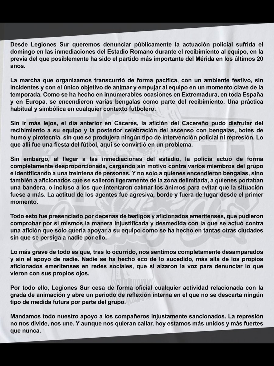 Hoy , más unidos y más fuertes que nunca! <a href="/LegionesSur/">Legiones Sur</a>