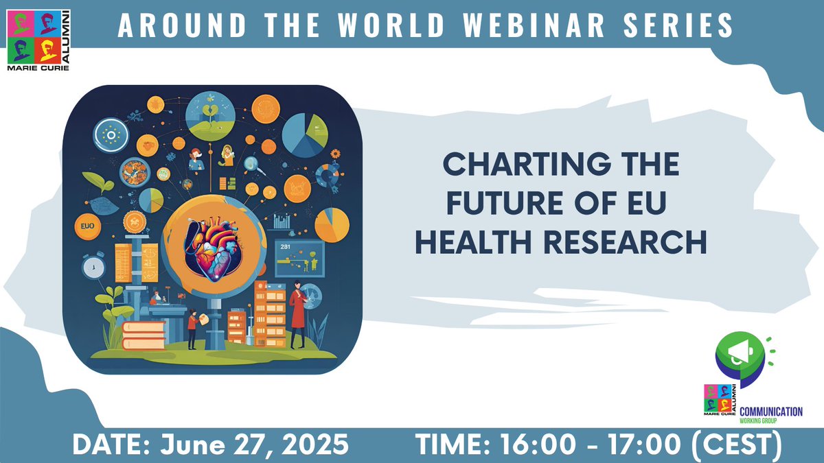 MCAA_CommWG's tweet image. π MCAA Around the World Webinar Series π
The June webinar will focus on the future of EU health research beyond Horizon Europe. Engage with the experts in this webinar.
ποΈ Date: June 27, 2025 π Time: 16:00 (CEST) π Register here: shorturl.at/AbYrR
#EU #HorizonEurope